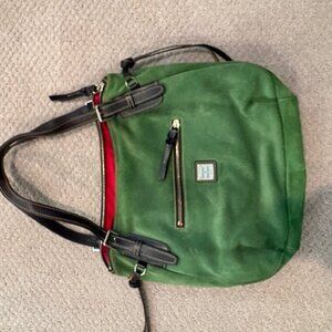 Suede Dooney and Bourke Shoulder Tote